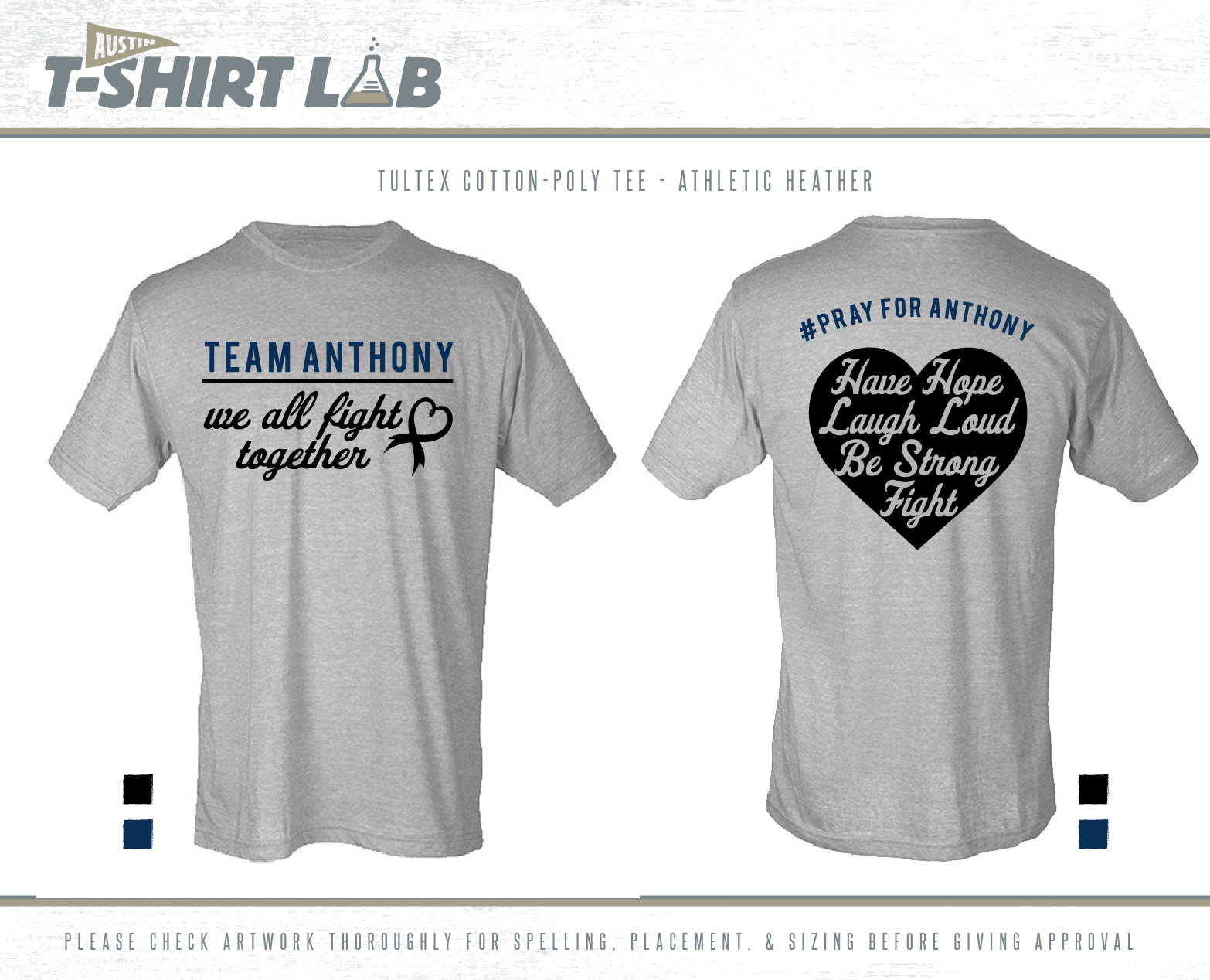 Team Anthony - Austin T-Shirt Lab