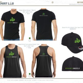 Organic Muscle Tshirts Tanks and Hats