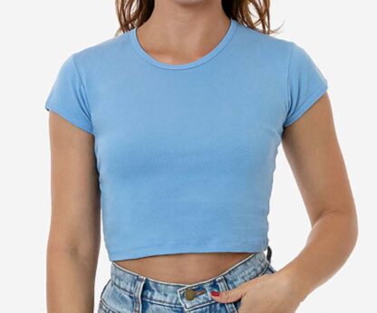 Los Angeles Apparel® Baby Rib Crop Top - Image 20
