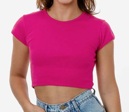 Los Angeles Apparel® Baby Rib Crop Top - Image 14
