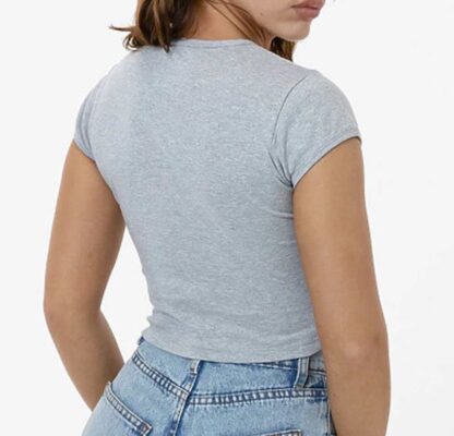 Los Angeles Apparel® Baby Rib Crop Top - Image 12