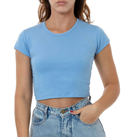 Los Angeles Apparel® Baby Rib Crop Top
