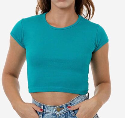 Los Angeles Apparel® Baby Rib Crop Top - Image 4