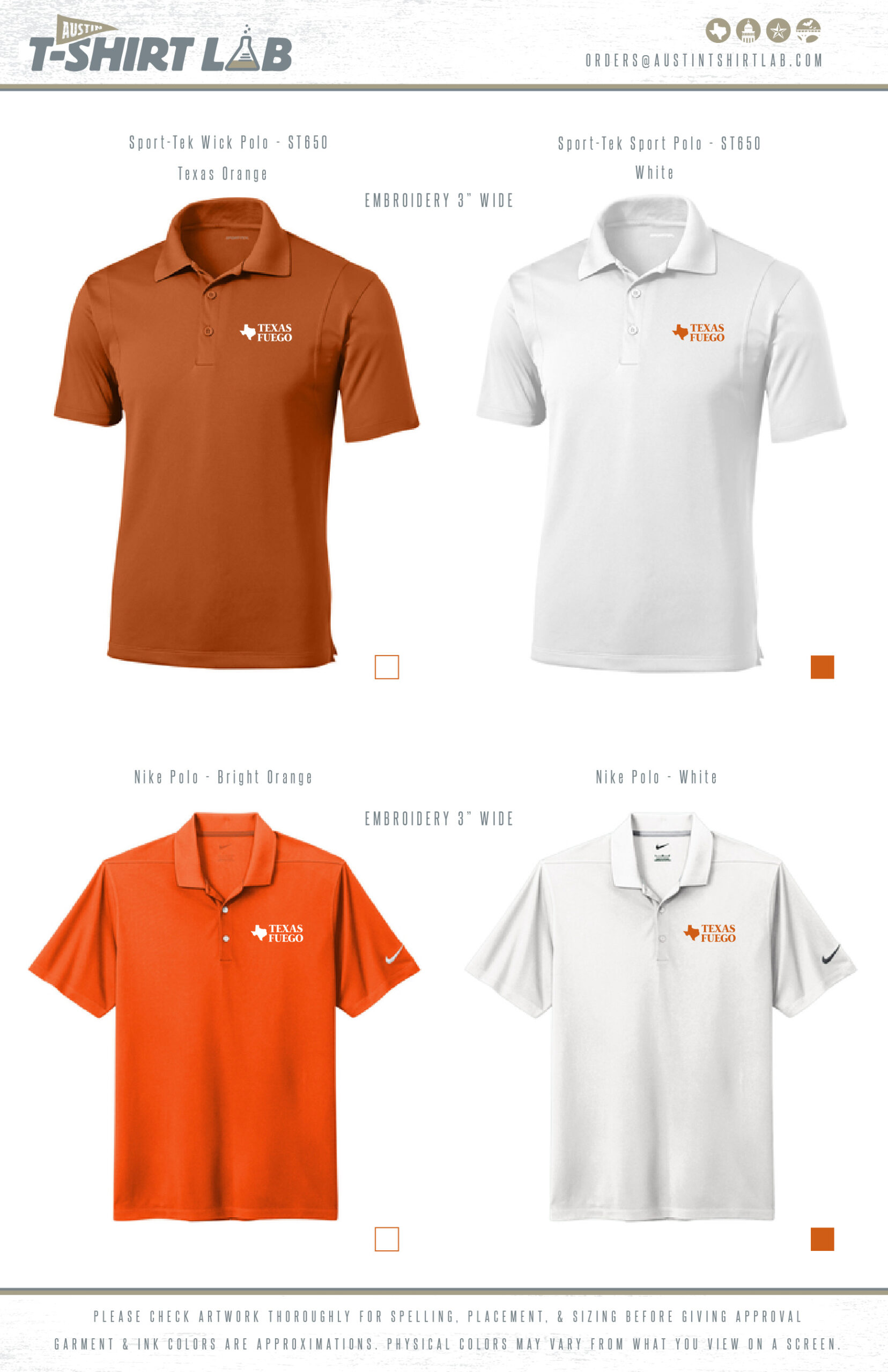 Texas Fuego Polos